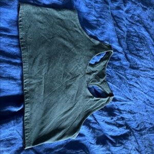 Pact teal organic cotton Crop Top (size XXL)